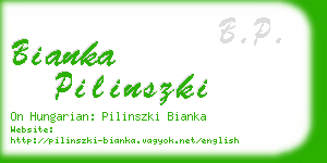 bianka pilinszki business card